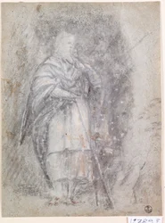 Apóstolo (carvão sobre papel)