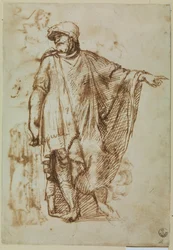 Soldado com lareira (caneta e tinta sobre papel)