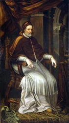 Pio IV (1499 - 1565). Pintura de Bizzozzero. Milão, Coleção do Hospital Ca 