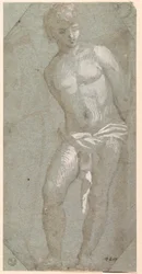 São Sebastião (caneta e tinta com lavagem sobre papel)