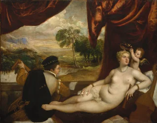 Vénus e o tocador de alaúde, c. 1565-70