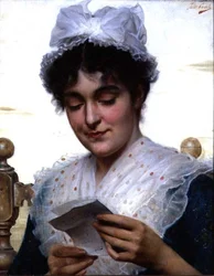 A Carta (óleo sobre tela)