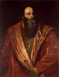 Retrato de Pietro Aretino, 1545.