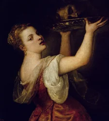 Salomé carregando a cabeça de São João Batista, c.1549