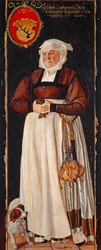 Retrato de Eslbeth Lochmann, esposa de Jacob Schwytzer, 1564