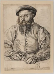 Retrato de um homem barbudo