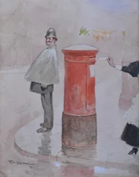 Bilhete doce, 1897 (lápis e wc no papel)