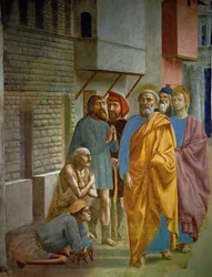 A sombra de São Pedro cai sobre os doentes