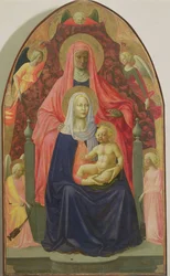 Virgem e Criança com Santa Ana, 1424 (têmpera no painel)