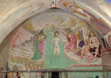 O batismo de Cristo, do ciclo da vida de São João Batista