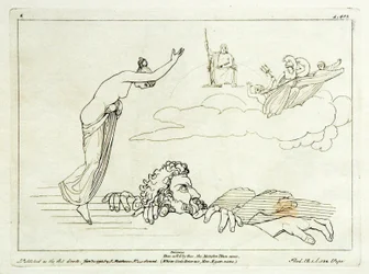(2) Ilíada de Flaxman, 1793, gravada em 1795, 185 x 251 mm
