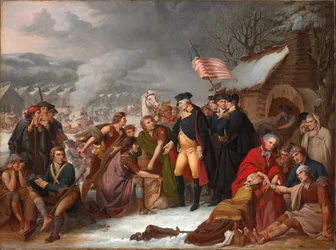 George Washington em Valley Forge, esboço preliminar, 1854