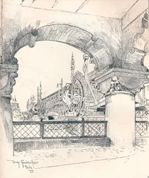 Colunata perto da Pont des Invalides, c1900