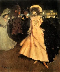 Saindo do Moulin Rouge, 1901-1902