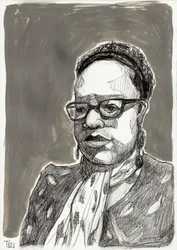 Retrato de uma mulher expressiva