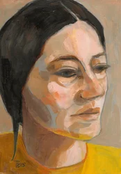 Retrato de uma mulher pensativa