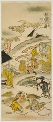 Outono: Colhendo Arroz (Aki: inekari no zu), nº 3 da série "As Quatro Estações dos Agricultores (Shiki no hyakusho)"