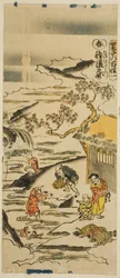Primavera: Embeber grãos de arroz (Haru: tanehitashi no zu), nº 1 da série "As Quatro Estações dos Agricultores (Shiki no hyakusho)"