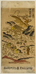 Verão: Plantando Arroz (Natsu: taue no zu), nº 2 da série "As Quatro Estações dos Agricultores (Shiki no hyakusho)"
