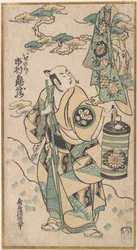 Ichimura Kamezo no papel de Ise no Saburo, ca. 1748., ca. 1748.