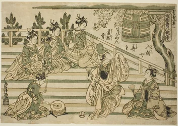 Sino Noturno de Dojoji (Dojoji no bansho), n.º 1 da série "Oito Vistas de Crianças (Osana hakkei)"