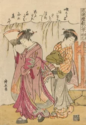 Um fã sugerindo uma tempestade dispersa