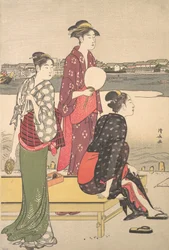 Noite nas Margens do Rio Sumida.