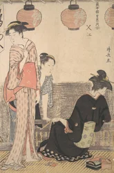 Cena em Nakasu, distrito de Edo, 1783.