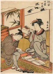 O Artesão (Ko) da série "Belezas Ilustrando as Quatro Classes Sociais (Adesugata shi no ko sho)"