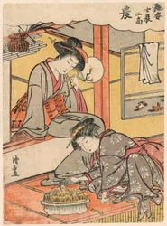 O Fazendeiro (Não) da série Belezas Ilustrando as Quatro Classes Sociais (Adesugata shi no ko sho)