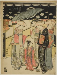 The Nakamise Shopping Street, da série "Eight Precincts of the Kinryuzan Temple in Asakusa (Asakusa Kinryuzan hakkei)"