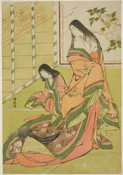 The Third Princess and Her Kitten, de uma série sem título de damas da corte