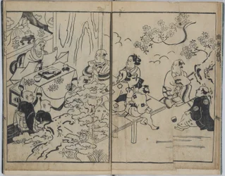 Os oito pontos de vista fantásticos nos assuntos amorosos militares (Furyu budo iro-bakkei)