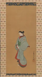 Mulher em pé, c. 1730.