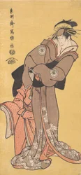 Ac e r Segawa Tomi Saburo Bom como. escola r Te-san Toyama plano d ac e r Ichikawa Kurizo como leste. .. .. , 1794-95.