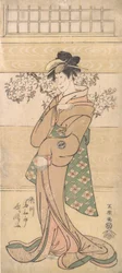 Ator Segawa Tomisaburo II como a Geisha Asaka, 1794-95.