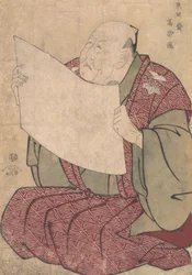 Miyako Dennai III, o gerente de palco do Metropolitan Theatre Miyako-za, 1794., 1794.