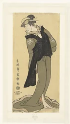 Retrato de Osagawa Tsuneyo II no papel feminino