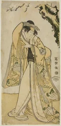 O ator Sakakiyama Sangoro como Princesa Odae, filha do Regente Sênior Michinaga