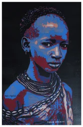 Jovens africanos coloridos