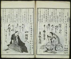 Uma nova seleção de cinquenta poetas Kyôka (Shinsen kyôka gojûnin isshu)