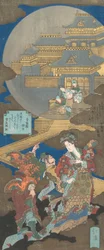 Cena em Gekkyuden - Dream of the Moon Palace, 1831.