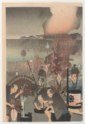 Chiyoda, 1897 (impressão de woodblock de cor)