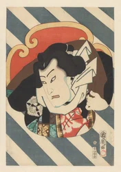Retrato do lutador de sumo Nuregami Chôgorô