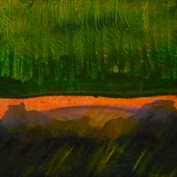 Dreamscape 2 , 2017 (óleo sobre tela)