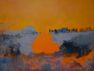 Tangerine Dreamscape 1, 2024 (óleo sobre tela)