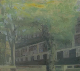 Um lugar para viver 3, 2010 (óleo sobre contraplacado)