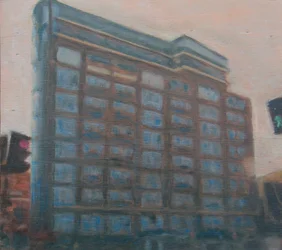Um lugar para viver 6, 2010 (óleo sobre contraplacado)