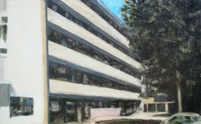 Um lugar para viver 9, 2011 (óleo sobre contraplacado)