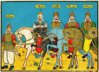 Os Mamelucos, heróis lendários na história de Dhaher Bibars, no século XIII. O imaginário popular, Tunísia